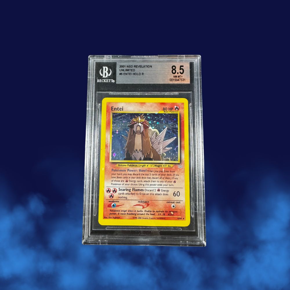 Pokemon Entei #6 Neo Revelation Unlimited Holo BGS NM-MT 8.5
