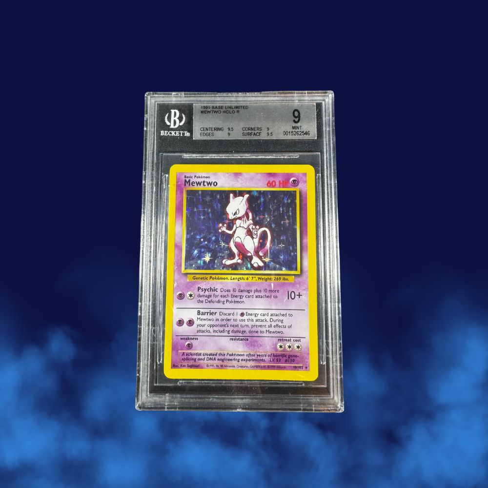 Pokemon Mewtwo #10 1999 Unlimited Holo BGS Mint 9 with Subgrades