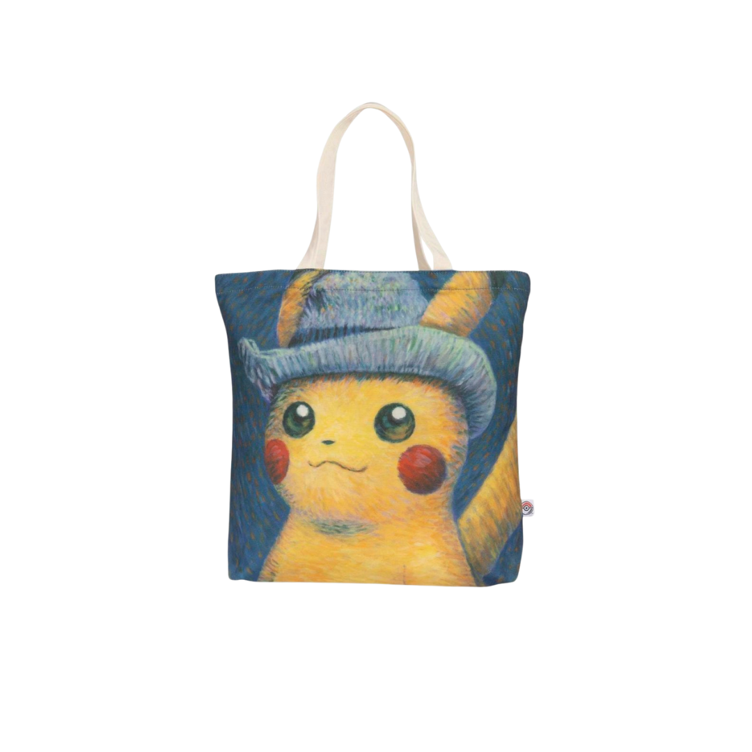 Pikachu Inspired by Self-Portrait with Grey Felt Hat Canvas Tote Bag