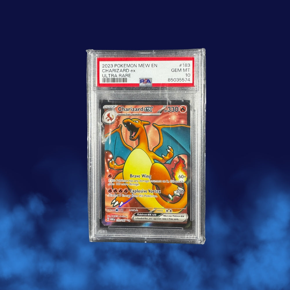 Pokemon Charizard Ex #183 Ultra Rare Pokemon 151 PSA 10