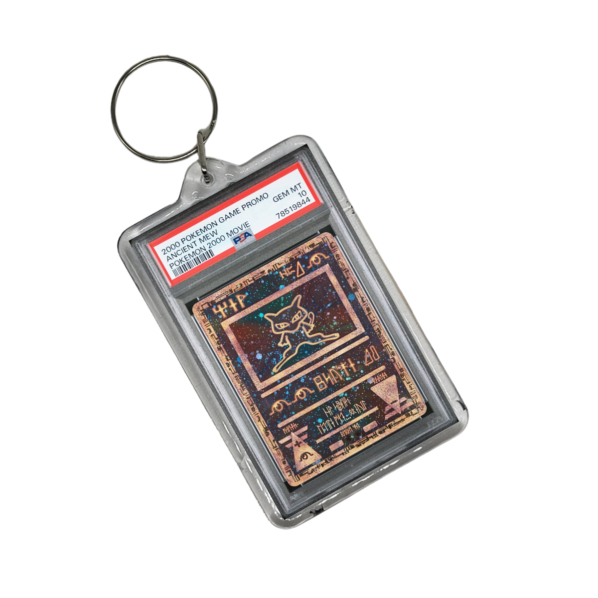 Ancient Mew Pokemon Graded Slab Keychains