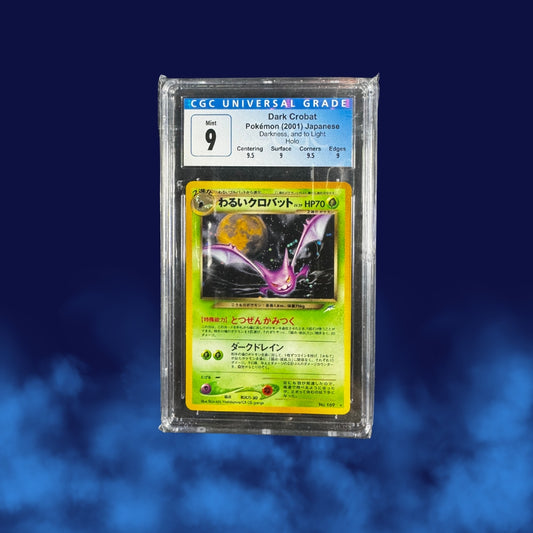 Pokemon Dark Crobat Japanese Darkness and to Light CGC 9 with subgrades