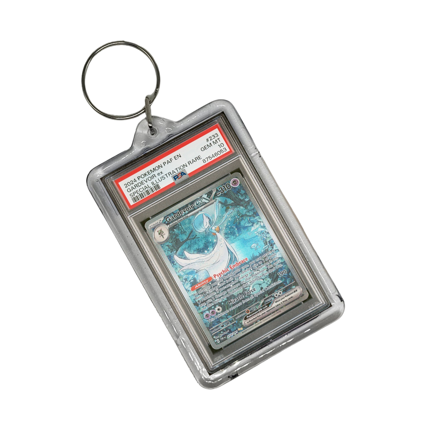 Gardevoir Ex Pokemon Graded Slab Keychain