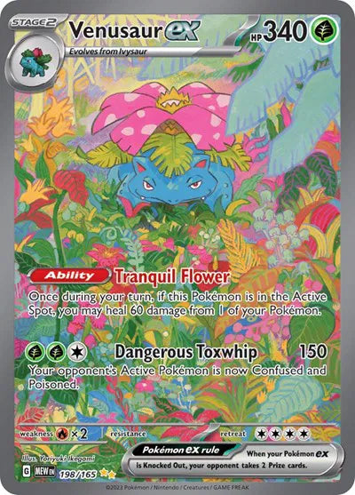 Venusaur ex SV: 151  Special Illustration Rare 198/165