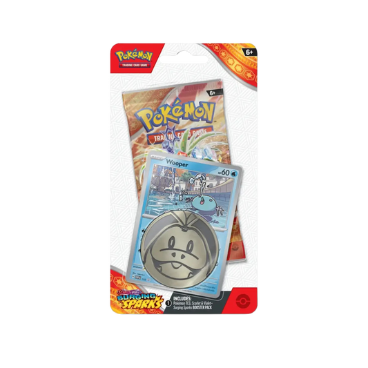 Pokemon Surging Sparks Checklane Blister - Wooper Promo