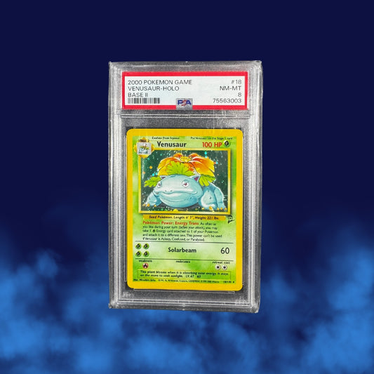 Pokemon Venusaur Base Set 2 Holo PSA 8